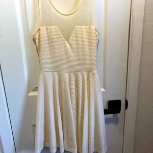Ocean drive A line cream colored dress